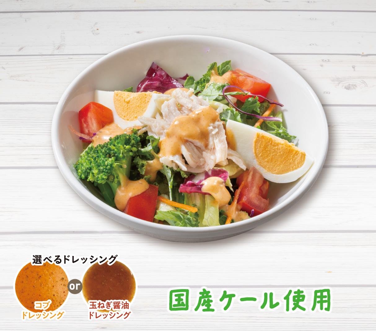 蒸し鶏とケールのサラダ(S)