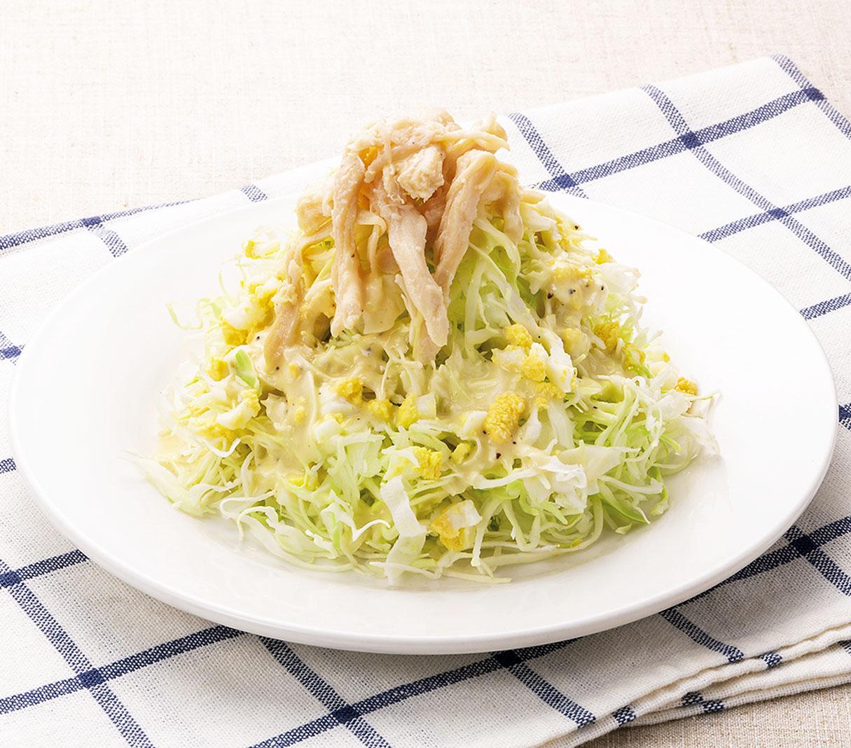 すかいらーくの宅配 蒸し鶏キャベツのサラダ