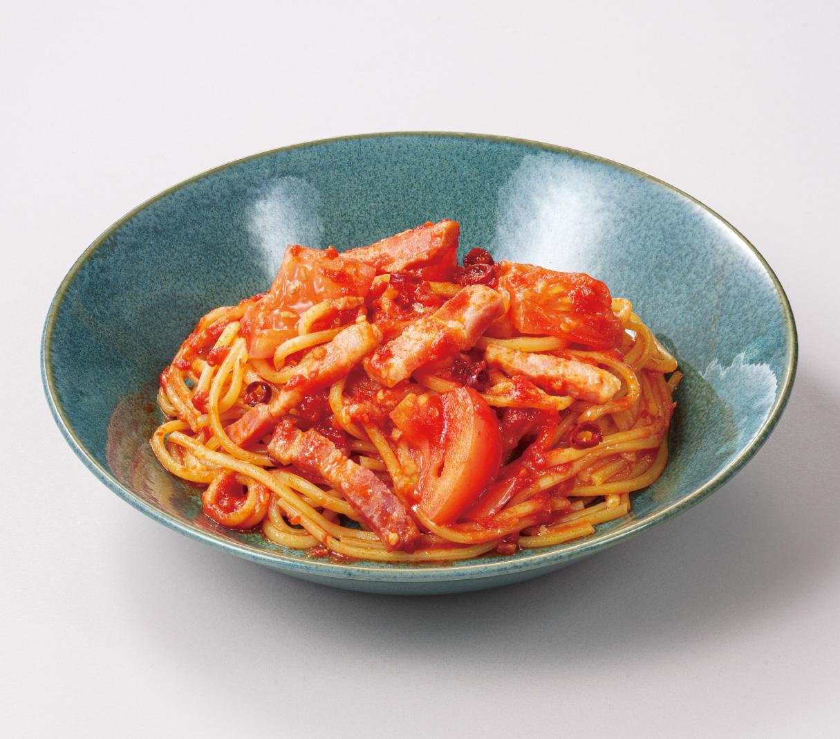 大辛】ベーコンと唐辛子のアラビアータスパゲッティ | グラッチェ